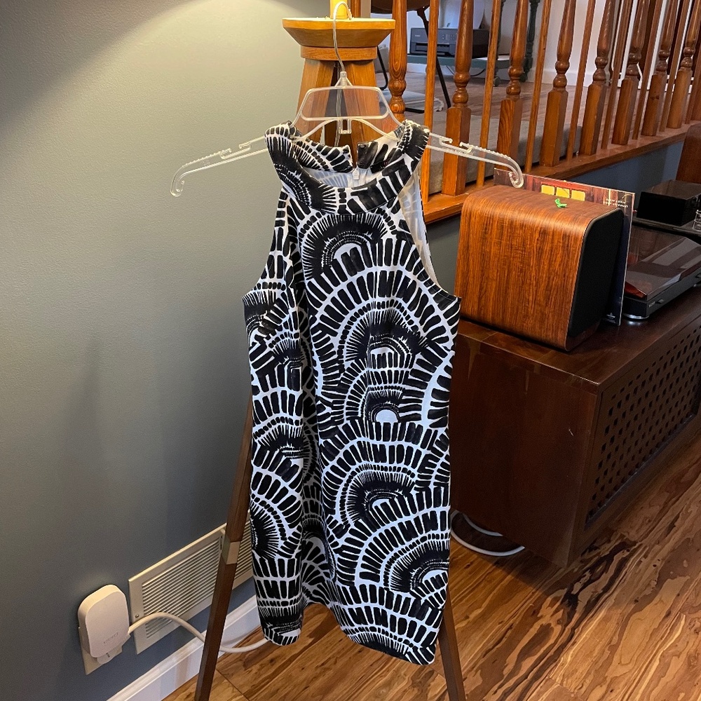 Trina Turk Black and White Sundress